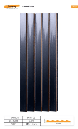 PS/Charcoal Wall Panels/Louvers- INNOVUS-I-01 - false ceiling product in Nepal