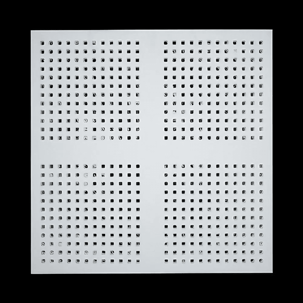 Square Semi Perforation Perforated Tiles - false ceiling product in Nepal