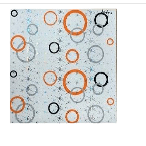 PVC Plastic Ceiling Circle Star Tiles - false ceiling product in Nepal